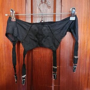 Vintage Delightform Black Garter Belt 24"